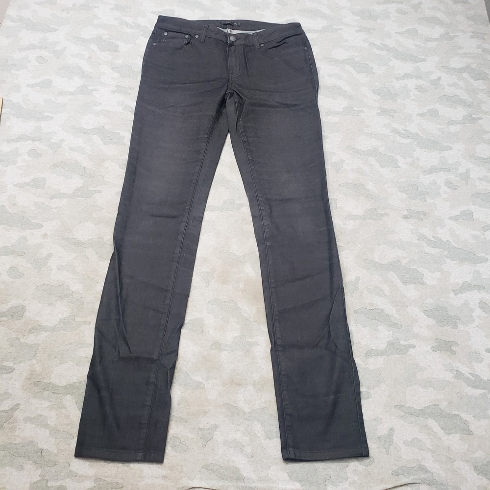 prAna Kara Jeans Womens 8/29 Tall Black Straight Leg Pockets Outdoors Hiking